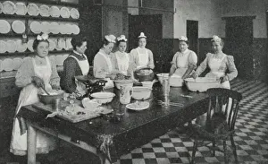 Marines Prints: Royal Seamen and Marines Orphan Home, Portsmouth - Kitchen