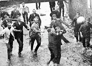 Royal Shrovetide Football match, Ashbourne, early 1900s