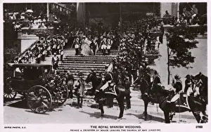 31st Prints: Royal Spanish Wedding - Prince and Princess of Wales leaving