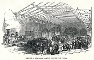 Royal Train at Berwick station 1849
