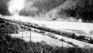 Rockies Prints: Royal Train, Kicking Horse Pass, British Columbia, Canada