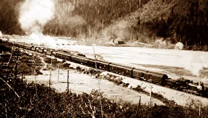 Royal Train in Kicking Horse Pass, Canada