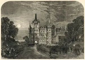Royal visit to Dunrobin Castle 1866
