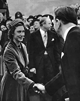 Royal visit to Festival of Britain, South Bank, London