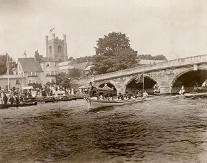 Tradition Collection: Royal visit to Henley Regatta by State Barge