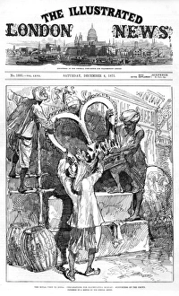 Images Dated 2nd December 2016: Royal visit to India: preparations in Bombay 1875