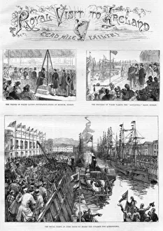 Queenstown Prints: The Royal Visit to Ireland, 1885 - three scenes