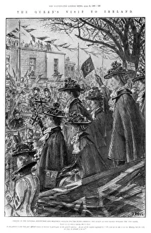 Cheer Prints: The Royal Visit to Ireland, 1900 - blind women cheer