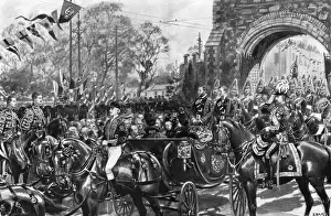 Visiting Prints: The Royal Visit to Ireland, 1900 - Mayor and city keys