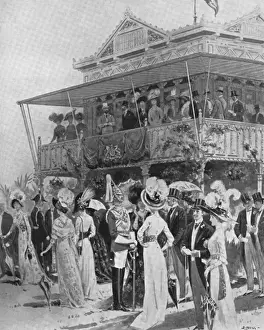 Racecourse Prints: The Royal Visit to Ireland, 1911- Leopardstown races