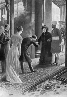 Lieutenant Prints: Royal visit to Ireland: Queen Victoria at Dublin Castle, 1900