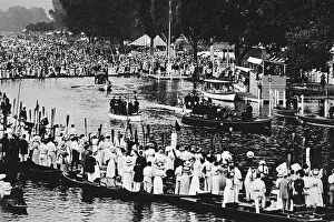 Flotilla Prints: Royal visit to the Royal Regatta, Henley-on-Thames