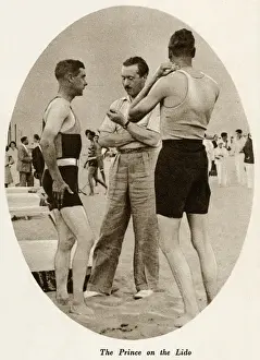 Oct16 Prints: Royal visit to Venice lido, 1932