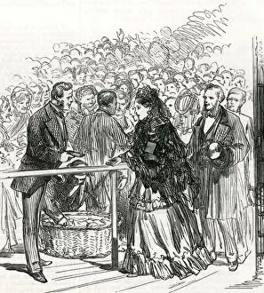 Alexandrovna Gallery: Royal Wedding 1874 - distribution of bridal cake