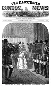 Images Dated 8th February 2011: Royal Wedding 1879 -- Duke of Connaught & Princess Louise