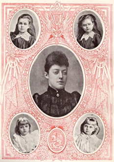 Images Dated 17th February 2011: Royal wedding 1893 - Bridesmaids
