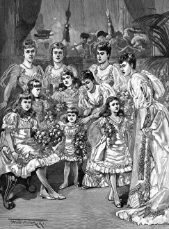Images Dated 17th February 2011: Royal wedding 1893 - bridesmaids