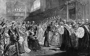 Images Dated 17th February 2011: Royal wedding 1893 - the ceremony