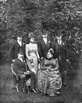 Royal Wedding King George V Gallery: Royal wedding 1893 - Duke and Duchess of Teck and family