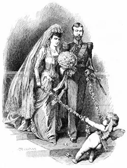Images Dated 16th February 2011: Royal Wedding 1893 - George, Duke of York and Mary