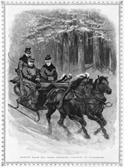 Royal Wedding 1893 - Marie and Ferdinand go sleighing