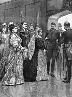 Images Dated 17th February 2011: Royal wedding 1893 - Queen Victoria arrives
