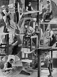 Images Dated 25th February 2011: Royal wedding 1893 - weaving the wedding dress