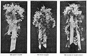 Images Dated 25th February 2011: Royal wedding 1893 - the wedding bouquets