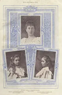 Royal Wedding 1896 -- three bridesmaids