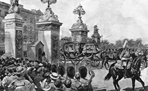 Honey Moon Prints: Royal Wedding 1896 - departing from Buckingham Palace