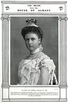 Albany Collection: Royal Wedding 1904 -- Princess Alice of Albany