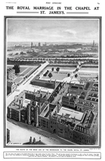 Images Dated 1st March 2011: Royal Wedding 1913 - Chapel Royal, St James s
