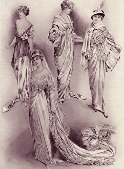 Royal Wedding Dresses Gallery: Royal Wedding 1913 -- Connaught Fife -- four dresses