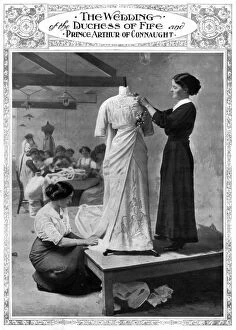 Royal Wedding Dresses Gallery: Royal Wedding 1913 -- Connaught Fife -- wedding dress