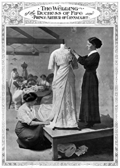 Royal Wedding Dresses Gallery: Royal Wedding 1913 -- Connaught Fife -- wedding dress