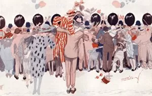 Royal Wedding Crowds Collection: Royal Wedding 1923 - The Bride by Frederick Parker