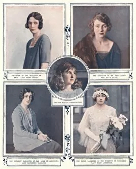 Brides Maids Gallery: Royal Wedding 1923 - five of the bridesmaids