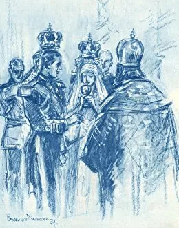Cleric Collection: Royal Wedding 1934 - Greek Orthodox Ceremony