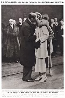 Royal Wedding 1934 - Princess Marinas arrival