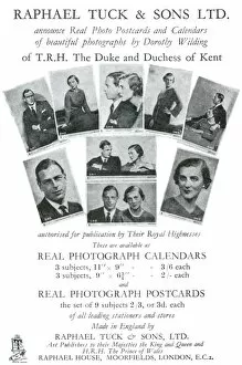 Images Dated 21st January 2011: Royal Wedding 1934 - souvenir postcards