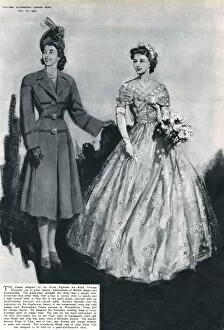 Bridesmaid Gallery: Royal Wedding 1947. Bridesmaid and Going-Away outfit