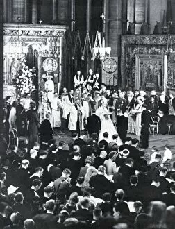 Royal Wedding Queen Elizabeth II Gallery: Royal Wedding 1947 - marriage ceremony