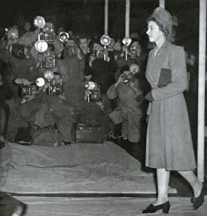 Royal Wedding 1947. Princess Elizabeth arrives for rehearsal