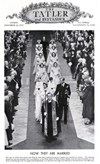 Royal Wedding Queen Elizabeth II Gallery: Royal Wedding 1947 - Tatler front cover