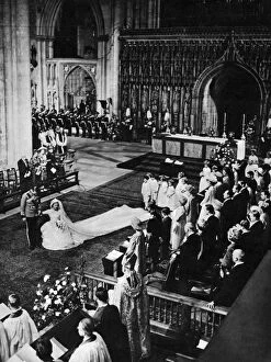 Images Dated 7th March 2011: Royal Wedding 1961 - a dignified moment