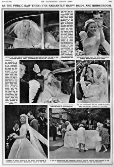 Images Dated 7th March 2011: Royal Wedding 1961 - Duchess of Kent in her dress