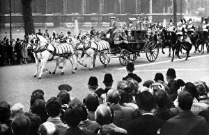 Images Dated 8th March 2011: Royal Wedding 1963 - the Glass Coach