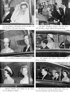 Images Dated 8th March 2011: Royal Wedding 1963 - royal guests
