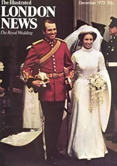Royal Wedding Dresses Gallery: Royal Wedding 1973 - ILN front cover