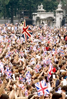 Royal Wedding Crowds Collection: Royal Wedding 1981